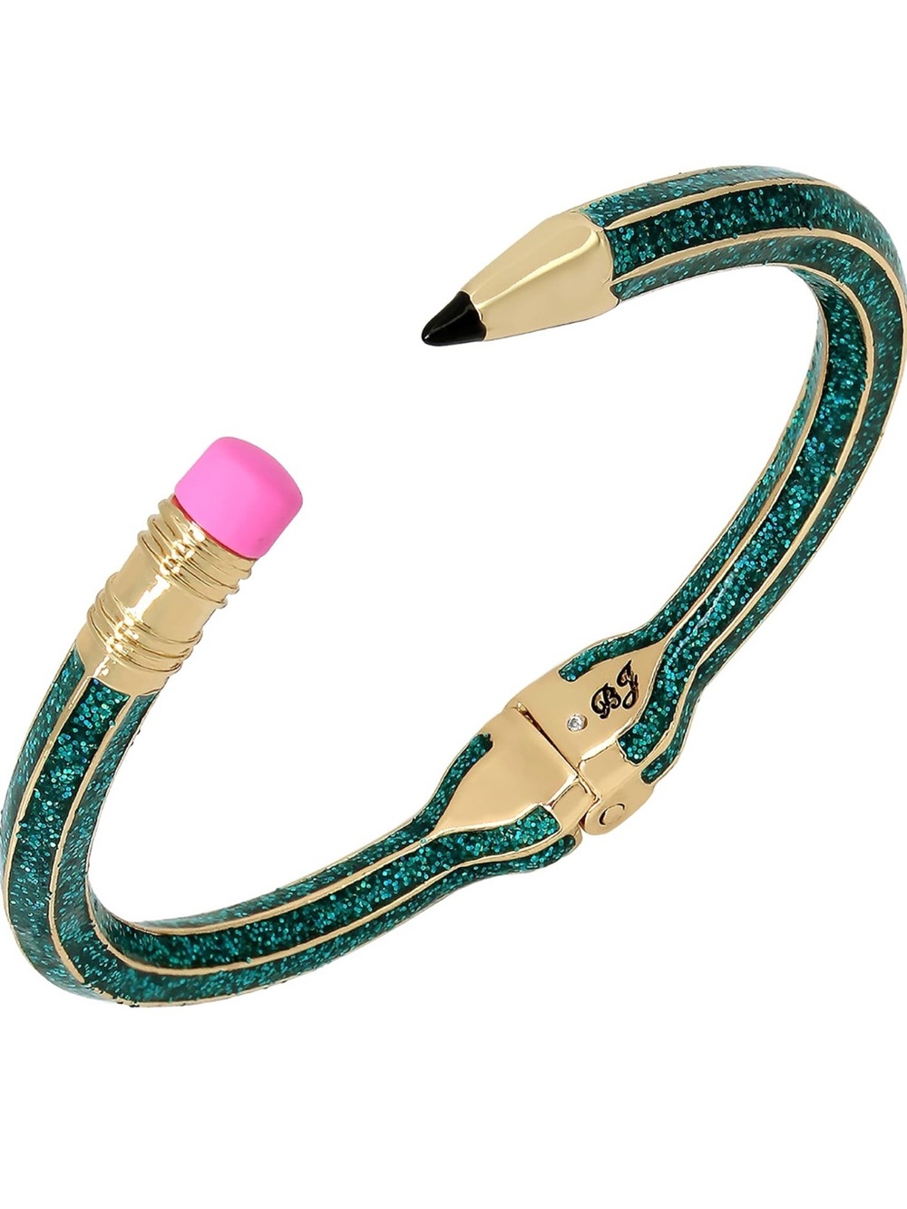 BETSTY JOHNSTON TEAL HINGED PENCIL BRACELET